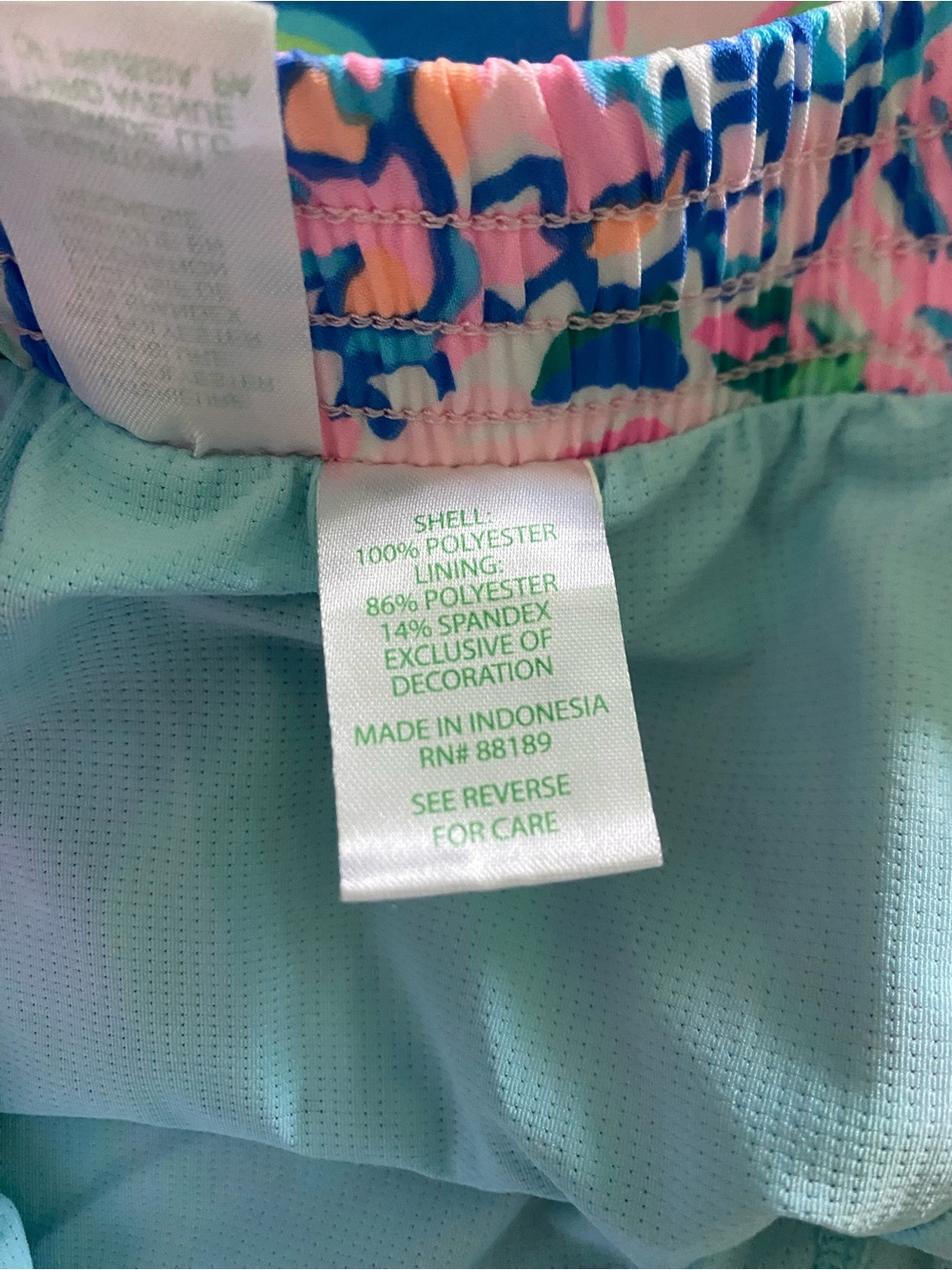Lilly Pulitzer Women's Ocean Trail Short 4" Peony for your thoughts Size M - Picture 5 of 5
